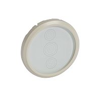 Лицевая панель - Программа Celiane - выключатель привода сенсорный Кат. № 0 670 45 - стекло/белая глина | код 066286 |  Legrand
